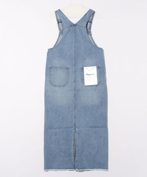 Healthy denim（ヘルシーデニム）の「ヘルシーデニムジャンバースカート（ワンピース・レディース・ブルー系・1）」の2枚目の写真