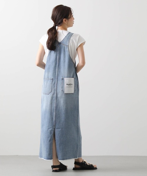 Healthy denim（ヘルシーデニム）の「ヘルシーデニムジャンバースカート（ワンピース・レディース・ブルー系・1）」の6枚目の写真