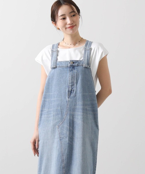 Healthy denim（ヘルシーデニム）の「ヘルシーデニムジャンバースカート（ワンピース・レディース・ブルー系・1）」の8枚目の写真