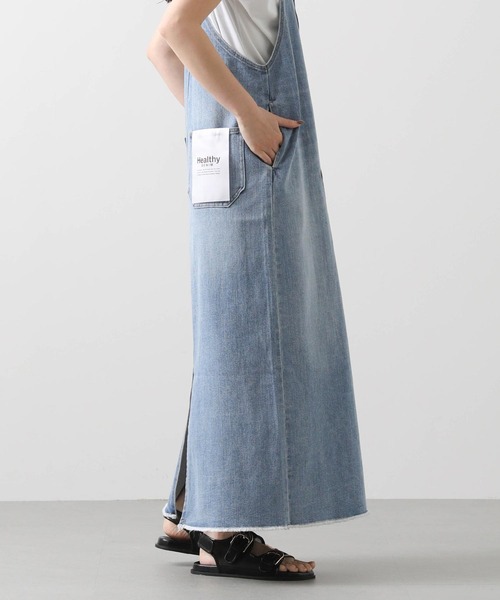 Healthy denim（ヘルシーデニム）の「ヘルシーデニムジャンバースカート（ワンピース・レディース・ブルー系・1）」の13枚目の写真