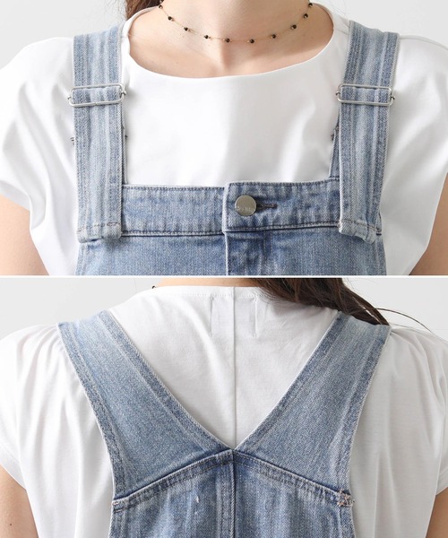 Healthy denim（ヘルシーデニム）の「ヘルシーデニムジャンバースカート（ワンピース・レディース・ブルー系・1）」の18枚目の写真