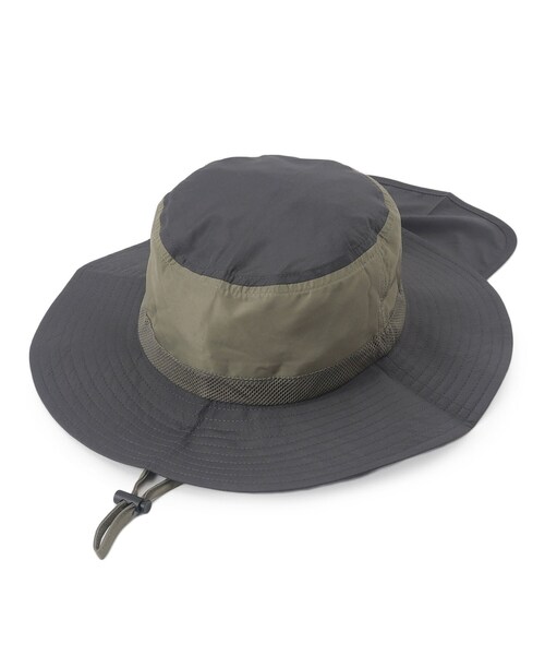 SHOO・LA・RUE(シューラルー)の「配色アドベンチャーHAT(ハット・キッズ・チャコール/ベージュ系4・99)」の1枚目の写真