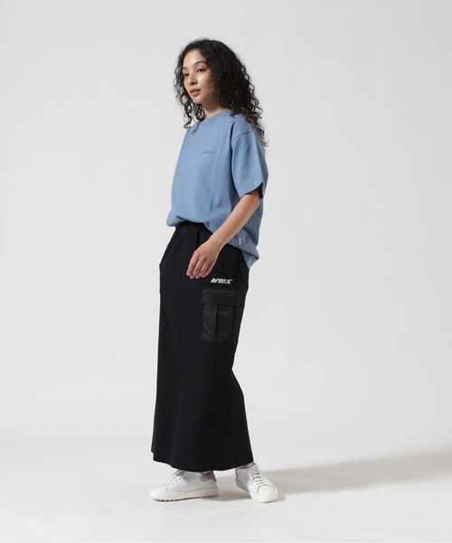 AVIREX（アヴィレックス）の「《WEB&DEPOT限定》JERSEY CARGO SKIRT/ジャージ カーゴスカート（スカート・レディース・ホワイト/オリーブ/ブラック・F）」の9枚目の写真