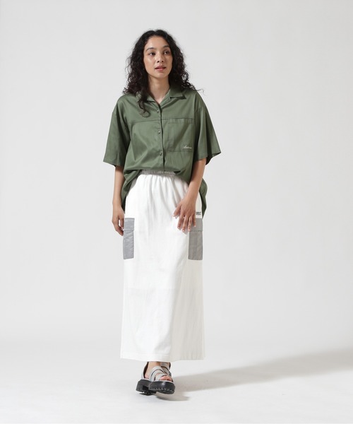 AVIREX（アヴィレックス）の「《WEB&DEPOT限定》JERSEY CARGO SKIRT/ジャージ カーゴスカート（スカート・レディース・ホワイト/オリーブ/ブラック・F）」の5枚目の写真