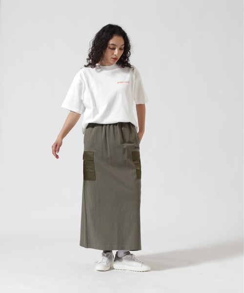 AVIREX（アヴィレックス）の「《WEB&DEPOT限定》JERSEY CARGO SKIRT/ジャージ カーゴスカート（スカート・レディース・ホワイト/オリーブ/ブラック・F）」の17枚目の写真