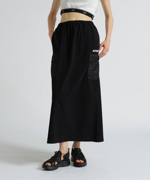 AVIREX（アヴィレックス）の「《WEB&DEPOT限定》JERSEY CARGO SKIRT/ジャージ カーゴスカート（スカート・レディース・ホワイト/オリーブ/ブラック・F）」の19枚目の写真