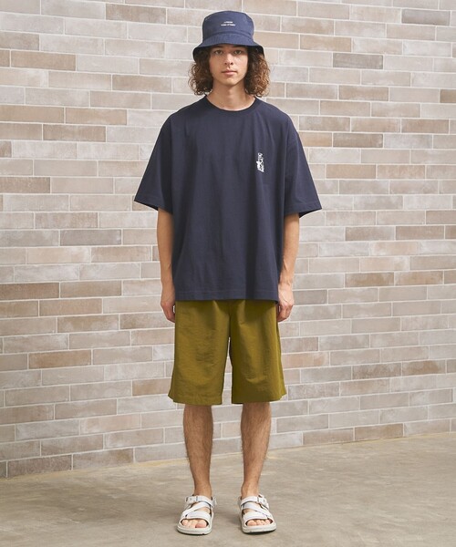 J.PRESS YORK STREET(ジェイプレスヨークストリート)の「【UNISEX】ナイロンワッシャー ショートパンツ(その他パンツ・メンズ・イエロー系/ブラック系/カーキ系・SMALL/LARGE)」の4枚目の写真