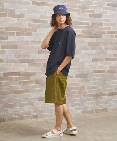 J.PRESS YORK STREET(ジェイプレスヨークストリート)の「【UNISEX】ナイロンワッシャー ショートパンツ(その他パンツ・メンズ・イエロー系/ブラック系/カーキ系・SMALL/LARGE)」の5枚目の写真