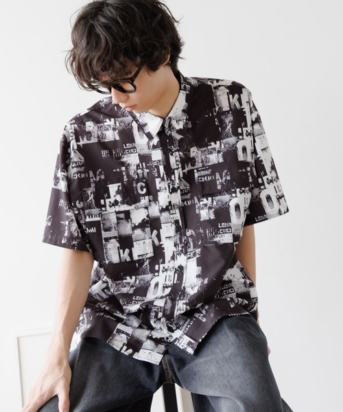 PBLIM（ページボーイリム）の「《UNISEX》アソート柄シャツ（シャツ/ブラウス・レディース・ブラック系その他/レオパード/ブラウン系その他・FREE）」の2枚目の写真