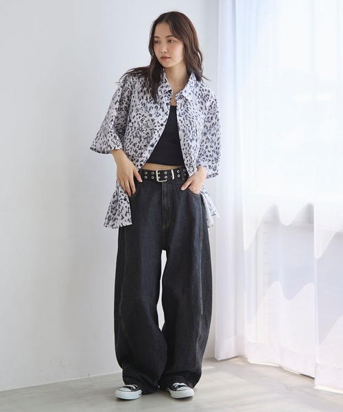 PBLIM（ページボーイリム）の「《UNISEX》アソート柄シャツ（シャツ/ブラウス・レディース・ブラック系その他/レオパード/ブラウン系その他・FREE）」の8枚目の写真