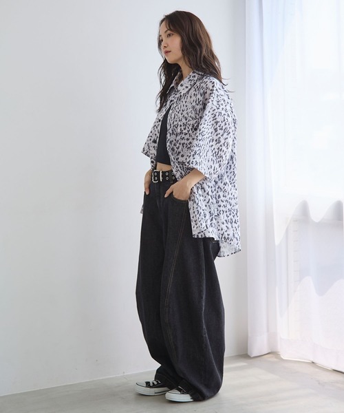 PBLIM（ページボーイリム）の「《UNISEX》アソート柄シャツ（シャツ/ブラウス・レディース・ブラック系その他/レオパード/ブラウン系その他・FREE）」の9枚目の写真