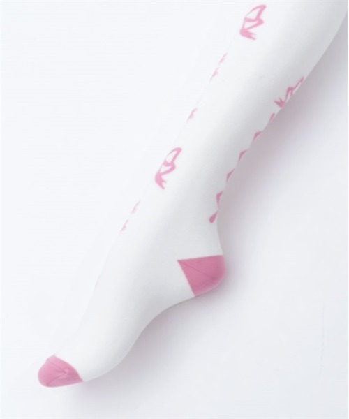 Chalmiere（シャルミエール）の「フローラパールオーバーニー（ソックス/靴下・レディース・パープル/ラベンダー/ピンク/サックスブルー・FREE）」の7枚目の写真