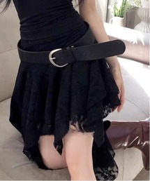MASHIRO（マシロ）の「【MASHIRO】アシメレースミニパンツスカート Y2K グランジ（MA/EK111）（スカート）」