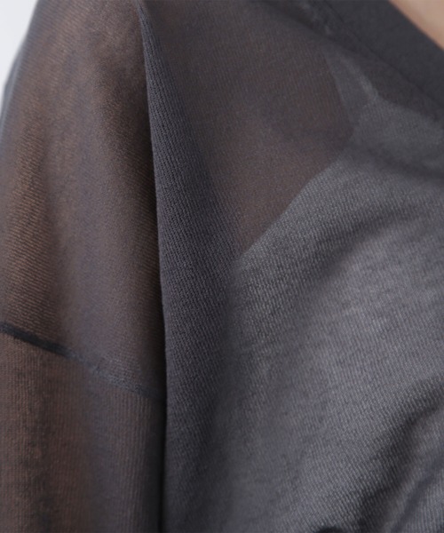 NATURAL BEAUTY BASIC（ナチュラルビューティーベーシック）の「◇【Oggi掲載】ベーシックシアーカーディガン（カーディガン/ボレロ・レディース・チャコールグレー/オフホワイト/ブラウン・FREE）」の19枚目の写真