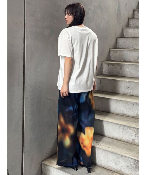 MURUA（ムルーア）の「【MURUA×STAYFLOWER】フォトチュールTシャツ（Tシャツ/カットソー・レディース・ホワイト/ブラック・FREE）」の15枚目の写真