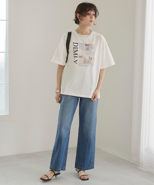 ANGIE(アンジー)の「フォト プリント オーバーサイズ Tシャツ (半袖)(Tシャツ/カットソー・レディース・ホワイト/ホワイト系その他・FREE)」の7枚目の写真