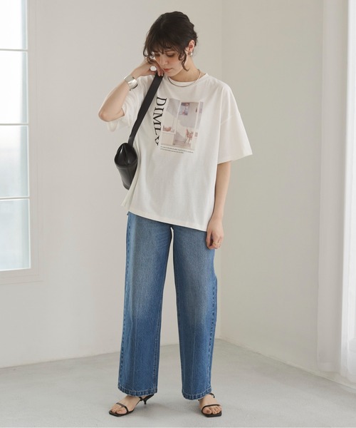 ANGIE(アンジー)の「フォト プリント オーバーサイズ Tシャツ (半袖)(Tシャツ/カットソー・レディース・ホワイト/ホワイト系その他・FREE)」の8枚目の写真