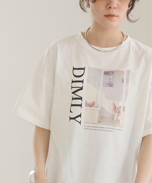 ANGIE(アンジー)の「フォト プリント オーバーサイズ Tシャツ (半袖)(Tシャツ/カットソー・レディース・ホワイト/ホワイト系その他・FREE)」の12枚目の写真