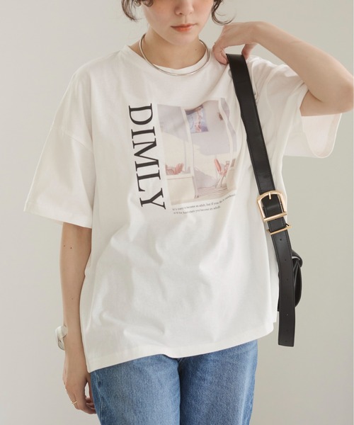 ANGIE(アンジー)の「フォト プリント オーバーサイズ Tシャツ (半袖)(Tシャツ/カットソー・レディース・ホワイト/ホワイト系その他・FREE)」の13枚目の写真