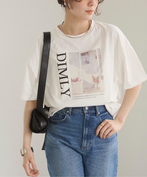 ANGIE(アンジー)の「フォト プリント オーバーサイズ Tシャツ (半袖)(Tシャツ/カットソー・レディース・ホワイト/ホワイト系その他・FREE)」の16枚目の写真