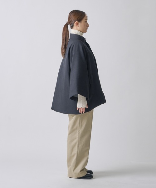miffew(ミフュー)の「「miffew/ ミフュー」CAPE DOWN COAT(ダウンジャケット/コート・レディース・グレイッシュベージュ/ブラック/ブラウン・2/1)」の12枚目の写真