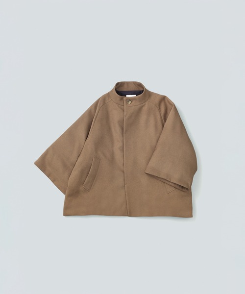 miffew(ミフュー)の「「miffew/ ミフュー」CAPE DOWN COAT(ダウンジャケット/コート・レディース・グレイッシュベージュ/ブラック/ブラウン・2/1)」の16枚目の写真