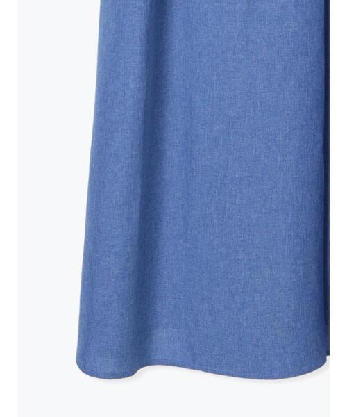 Te chichi TERRASSE（テチチテラス）の「麻調カシュクールワンピース《2025summer catalog item》（ワンピース・レディース・ベージュ/ブルー/チャコールグレー・F）」の12枚目の写真