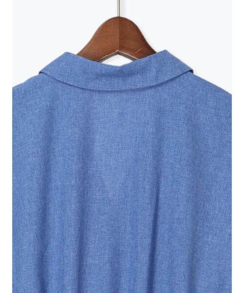 Te chichi TERRASSE（テチチテラス）の「麻調カシュクールワンピース《2025summer catalog item》（ワンピース・レディース・ベージュ/ブルー/チャコールグレー・F）」の14枚目の写真