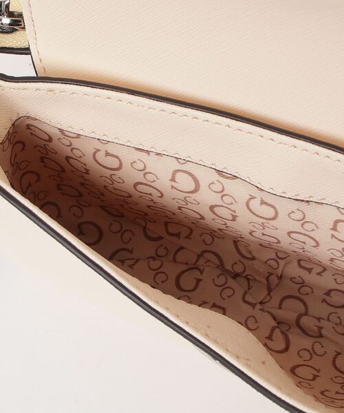 Guess(ゲス)の「ABBIE Mini Crossbody Top Zip ハンドバッグ(ショルダーバッグ・レディース・イエロー/ホワイト・ONE SIZE)」の18枚目の写真