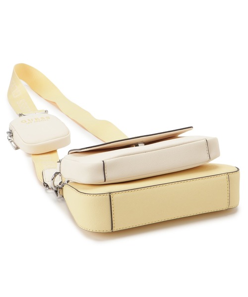 [新品・未使用] GUESS ショルダーバッグ ローズゴールド TATUM Convertible Xbody Flap クロスボディバッグ（ショルダー