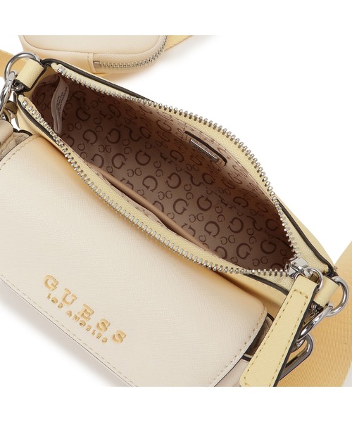 [新品・未使用] GUESS ショルダーバッグ ローズゴールド TATUM Convertible Xbody Flap クロスボディバッグ（ショルダー