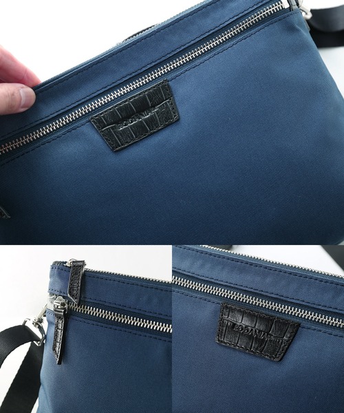 sankyo shokai（サンキョウショウカイ）の「薄型 ショルダー バッグ 軽量 サコッシュ（ショルダーバッグ・メンズ・ネイビー/ブラック・FREE）」の18枚目の写真