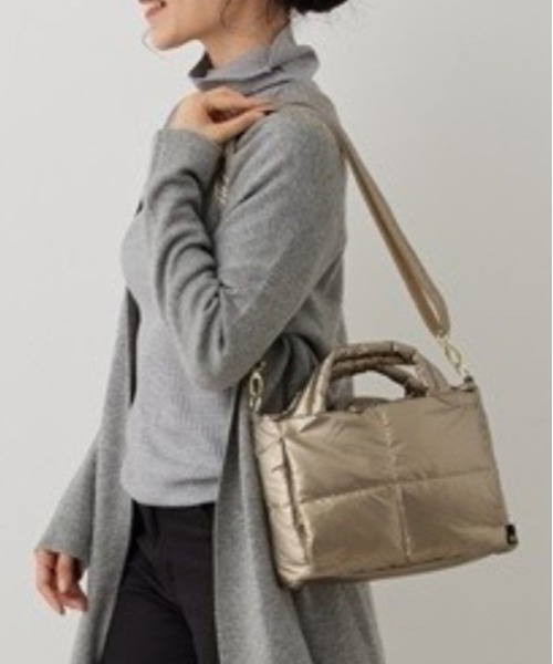 ROOTOTE(ルートート)の「FEベビールーCARO-B(ショルダーバッグ・レディース・ダークパープル/ピンクベージュ/シルバー/ブロンズ/ミント/ブラック・FREE)」の9枚目の写真