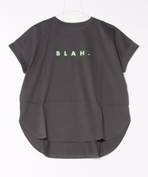 Jines(ジネス)の「BLAH.ロゴTシャツ(Tシャツ/カットソー・レディース・ホワイト/チャコールグレー/ブラック・38)」の19枚目の写真