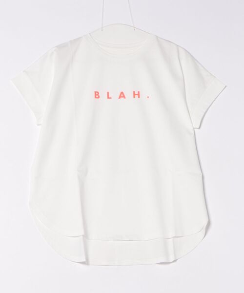 Jines(ジネス)の「BLAH.ロゴTシャツ(Tシャツ/カットソー・レディース・ホワイト/チャコールグレー/ブラック・38)」の18枚目の写真