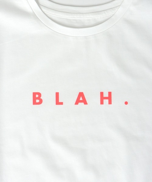 Jines(ジネス)の「BLAH.ロゴTシャツ(Tシャツ/カットソー・レディース・ホワイト/チャコールグレー/ブラック・38)」の11枚目の写真