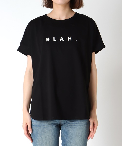 Jines(ジネス)の「BLAH.ロゴTシャツ(Tシャツ/カットソー・レディース・ホワイト/チャコールグレー/ブラック・38)」の15枚目の写真