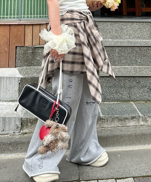 Alley Tokyo(アリートーキョー)の「手巻きチェックボトム(スカート・レディース・ブラック系/ピンク系/レッド/ベージュ/ネイビー・F)」の20枚目の写真