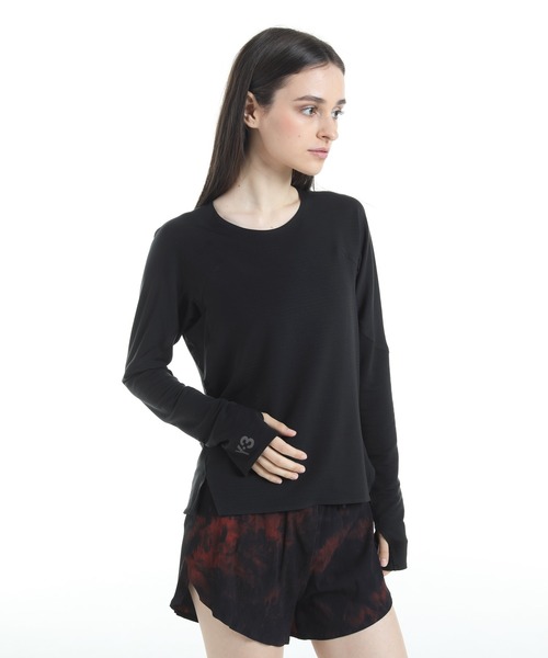 Y-3(ワイスリー)の「Y-3 RUNNING LONG SLEEVE TEE(Tシャツ/カットソー・レディース・ブラック・SMALL/X-SMALL/XX-SMALL/MEDIUM/LARGE)」の1枚目の写真