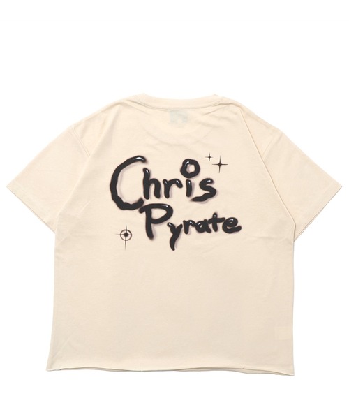 Chris Pyrate(クリスパイレート )の「CHRIS PYRATE TOKYO LIMITED EDITION EMBROIDERED BOX LOGO TEE(Tシャツ/カットソー・メンズ・ベージュ/グレー系・XS/S/M/L)」の6枚目の写真