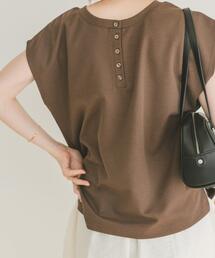 ITEMS URBANRESEARCH | バックボタンフレンチTシャツ(Tシャツ/カットソー)