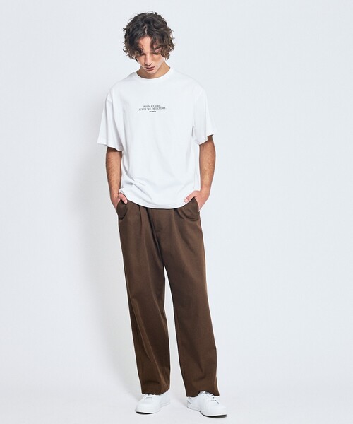 ABAHOUSE（アバハウス）の「ファインジャージー ロゴTシャツ / 半袖Tシャツ（Tシャツ/カットソー・メンズ・スミクロ/ホワイト・46/48）」の12枚目の写真