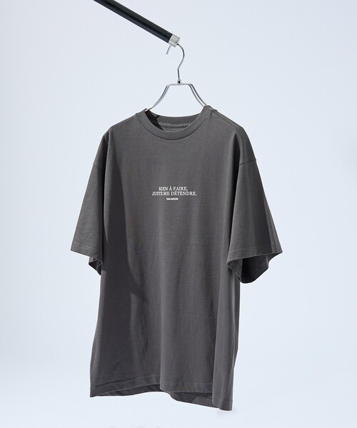 ABAHOUSE（アバハウス）の「ファインジャージー ロゴTシャツ / 半袖Tシャツ（Tシャツ/カットソー・メンズ・スミクロ/ホワイト・46/48）」の6枚目の写真