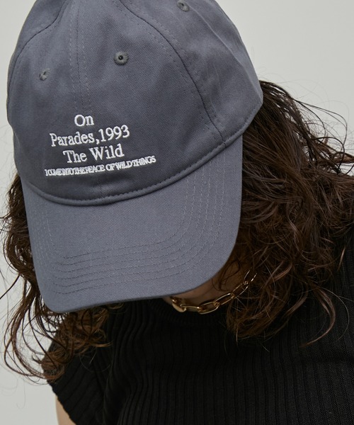 uyu.（ウユ）の「ロゴ刺繍キャップ（キャップ・レディース・グレー/ブラック/ブラウン/レッド・FREE）」の2枚目の写真