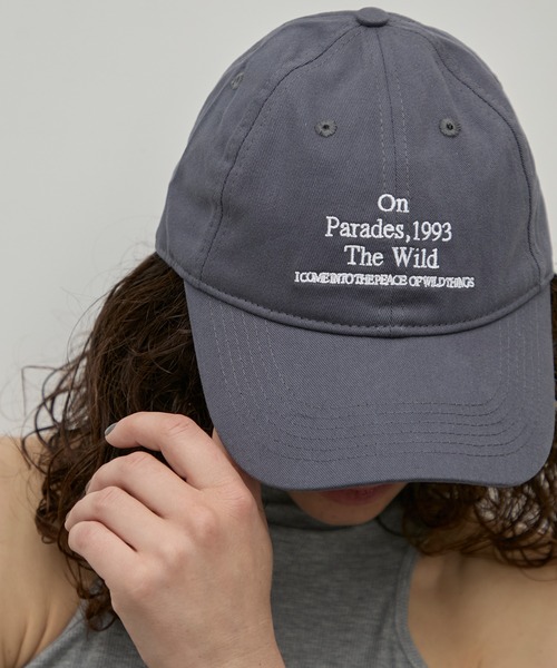 uyu.（ウユ）の「ロゴ刺繍キャップ（キャップ・レディース・グレー/ブラック/ブラウン/レッド・FREE）」の6枚目の写真