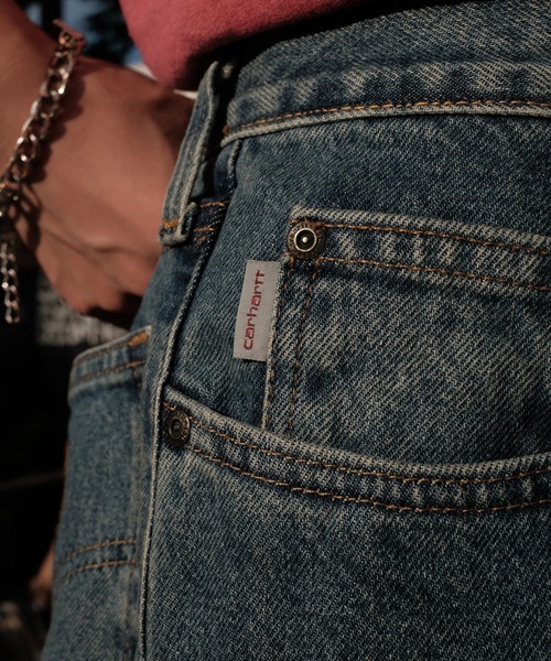 Carhartt(カーハート)の「2A.M. 予約販売 THRIFTY LOOK スリフティルック /CARHARTT ONE-TUCK 5POCKET カーハート(デニムパンツ・メンズ・ブルー・SMALL/MEDIUM/LARGE)」の7枚目の写真