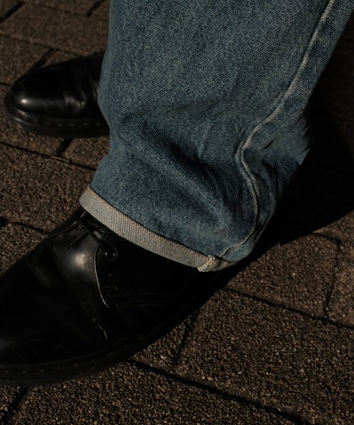 Carhartt(カーハート)の「2A.M. 予約販売 THRIFTY LOOK スリフティルック /CARHARTT ONE-TUCK 5POCKET カーハート(デニムパンツ・メンズ・ブルー・SMALL/MEDIUM/LARGE)」の4枚目の写真