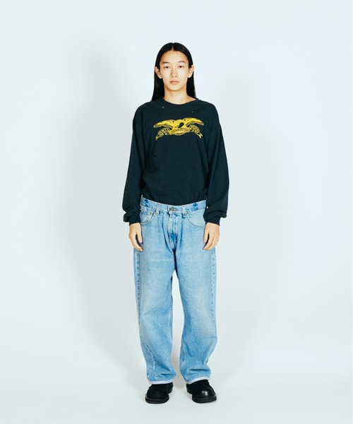 Carhartt(カーハート)の「2A.M. 予約販売 THRIFTY LOOK スリフティルック /CARHARTT ONE-TUCK 5POCKET カーハート(デニムパンツ・メンズ・ブルー・SMALL/MEDIUM/LARGE)」の12枚目の写真