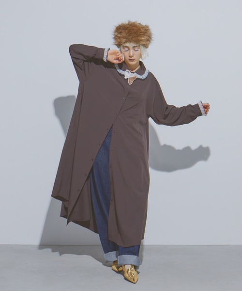 manana suerte（マニャーナスエルテ）の「CATワッペンブローチ（ブローチ/コサージュ・レディース・ホワイト/ブラウン・FREE）」の15枚目の写真