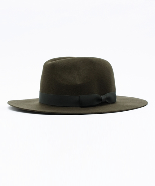 NO ID.(ノーアイディ)の「フェルトハット(ハット・メンズ・ブラック/ベージュ/カーキ・ONE SIZE)」の3枚目の写真